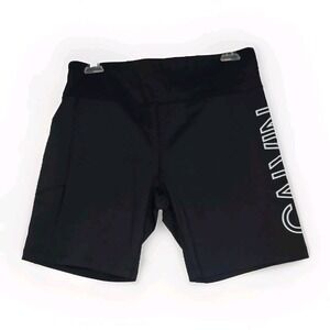 NWT Calvin Klein CK Performance Black Bike Shorts 7 in Inseam Women's XL